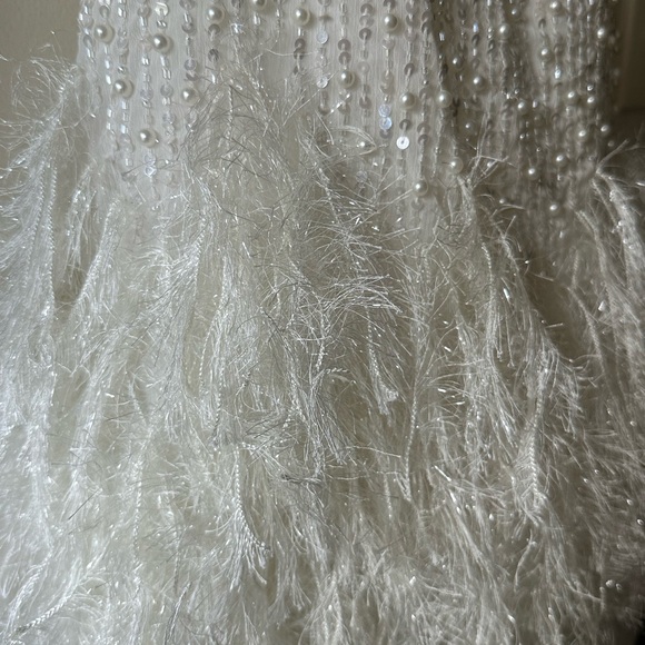 ASOS White Fringe Mini Dress - Picture 5 of 6